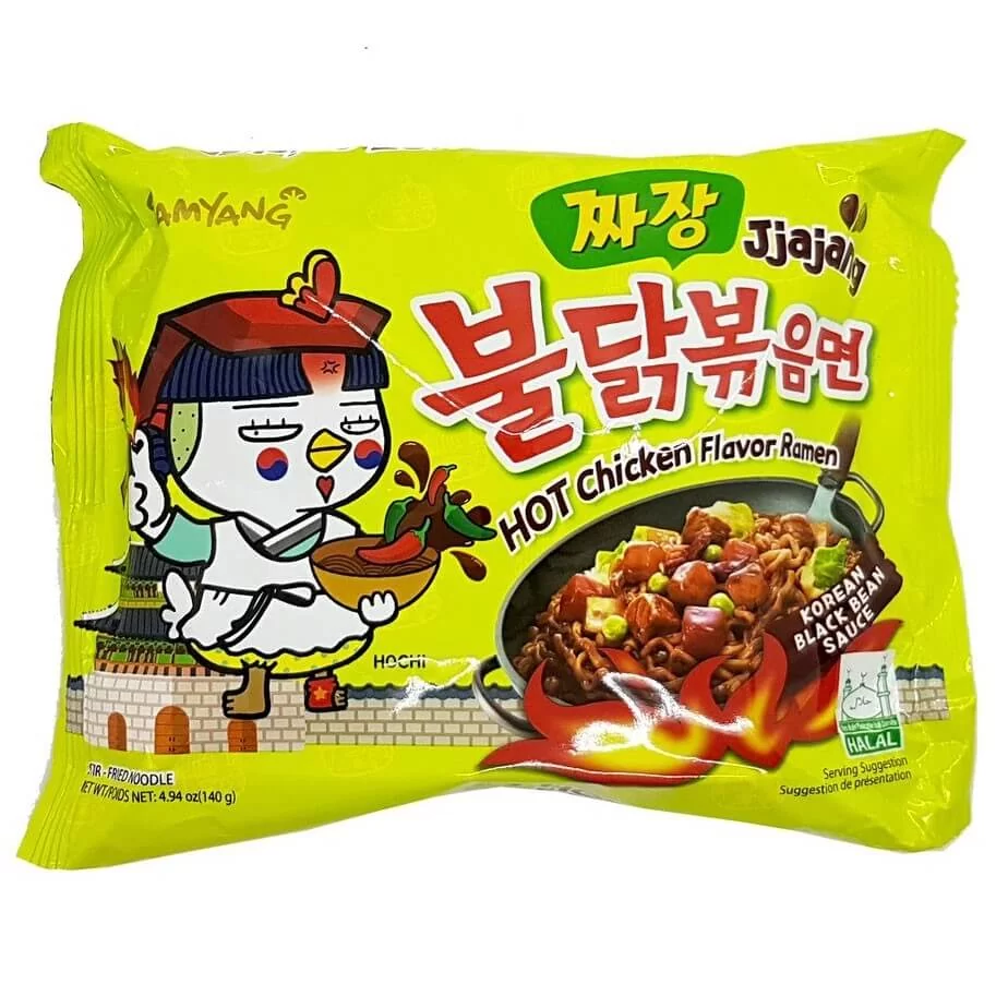 Купити Локшина рамьон дуже гостра Бульдак Jjajang Samyang 140г за