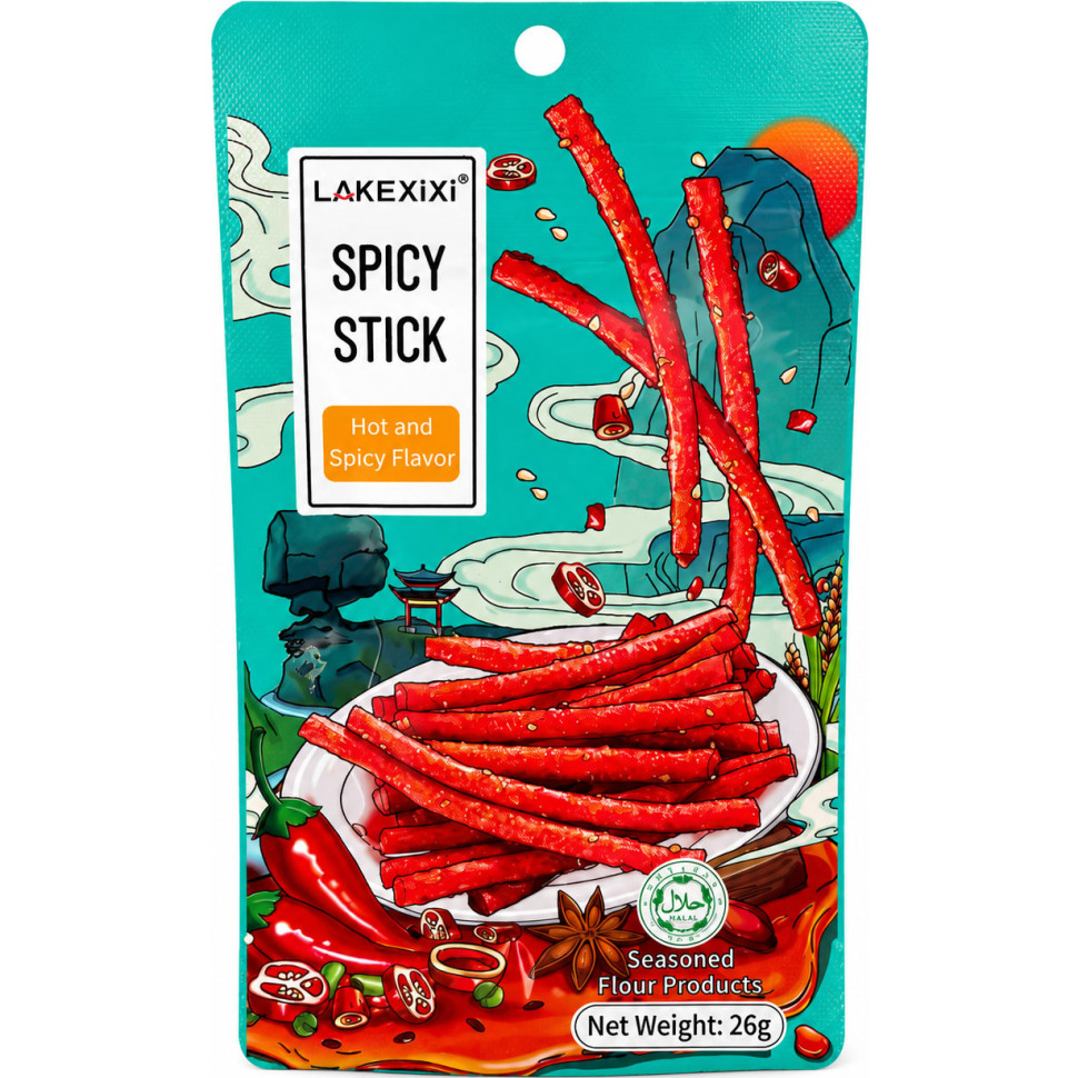 Снек Латяо Гострий Hot&Spicy Lakexixi 26г