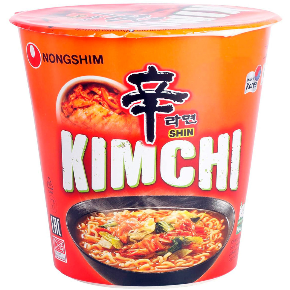 Суп рамен Кимчи в стакане Nongshim 75г
