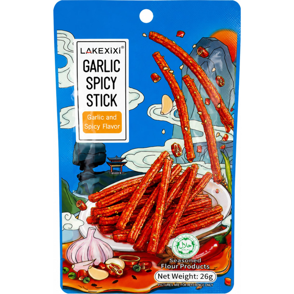 Снек Латяо з Часником Garlic&Spicy Lakexixi 26г