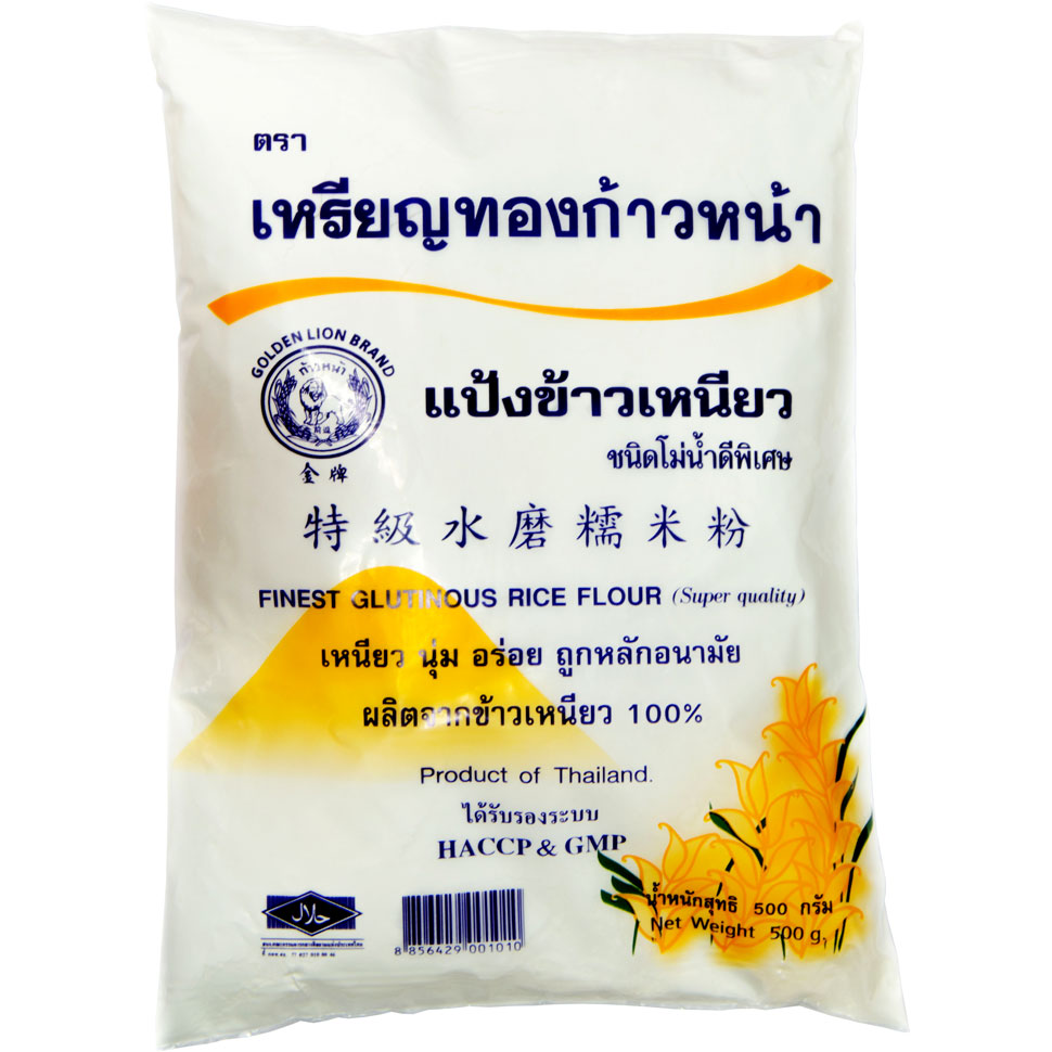 Рисовая мука из клейкого тайского риса для моти Golden Lion 500г