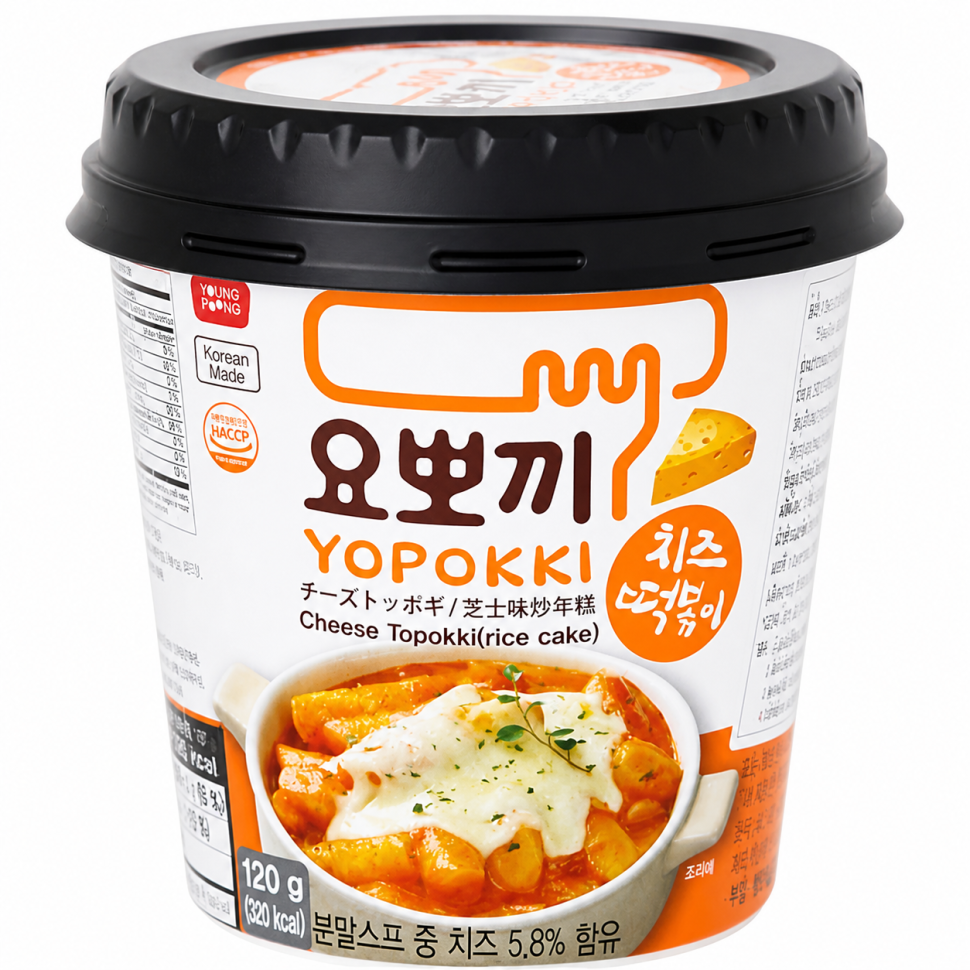 Токпокки со вкусом сыра в стакане Yopokki 120г
