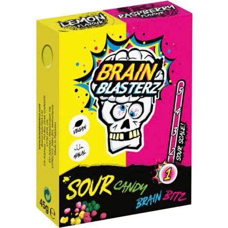 Драже Brain Bitz Кислые Лимон-Малина (уровень 1) 45г