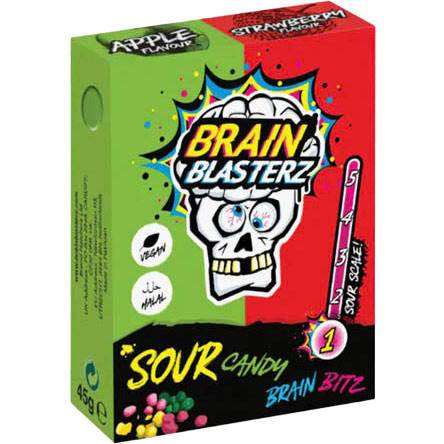 Драже Brain Bitz Кислі Яблуко-Полуниця (рівень 1) 45г