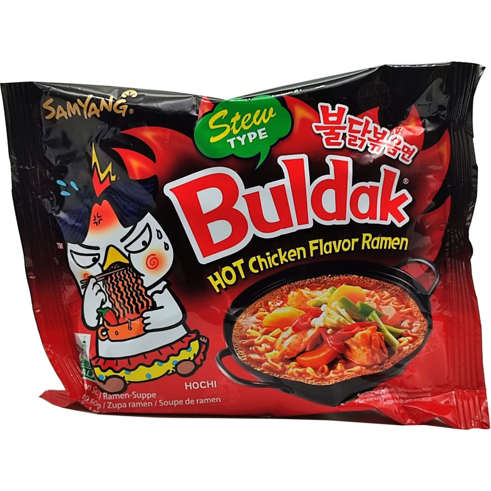 Суп рамен очень острый Бульдак со вкусом тушеной курицы Samyang 145г