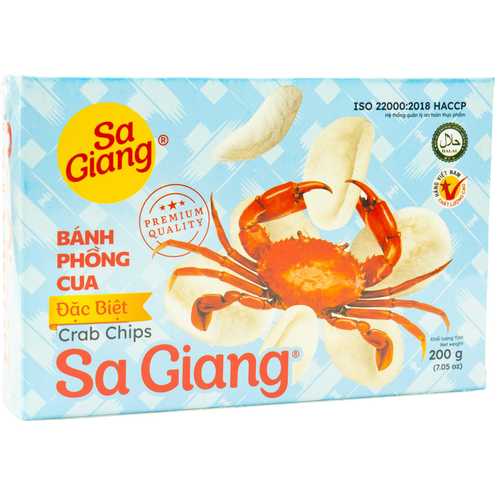 Рисові чіпси Sa Giang зі смаком краба 200г