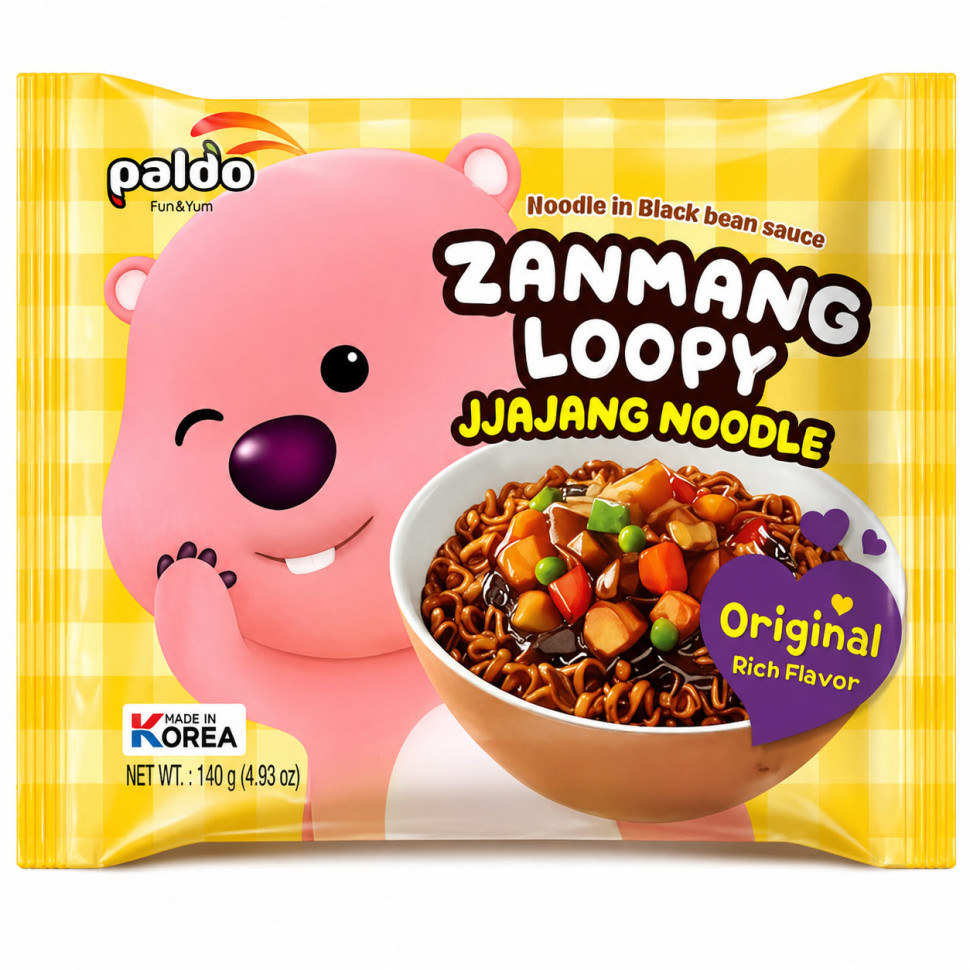 Лапша рамен Чачжан Zanmang Loopy Paldo 110г