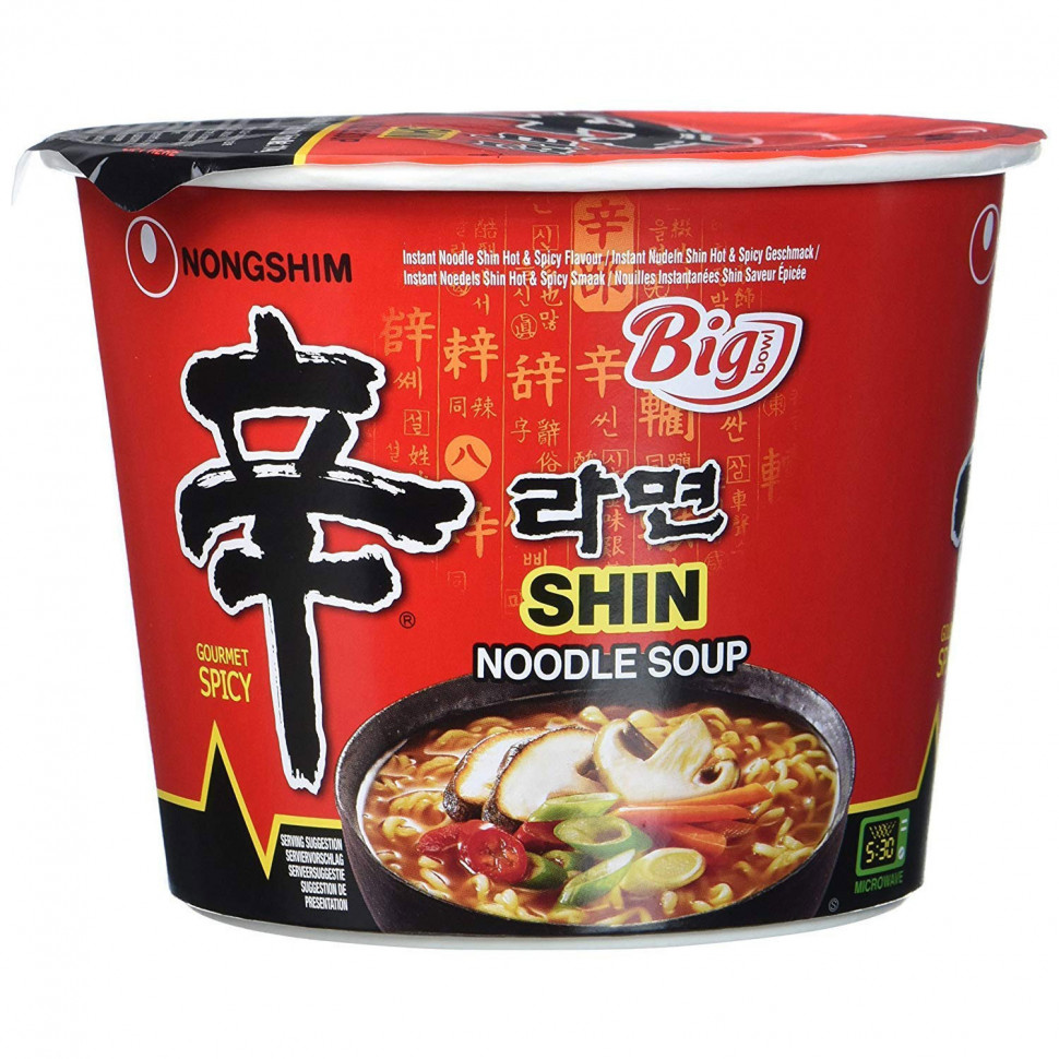 Суп Шин Рамен в миске острый Nongshim 114г