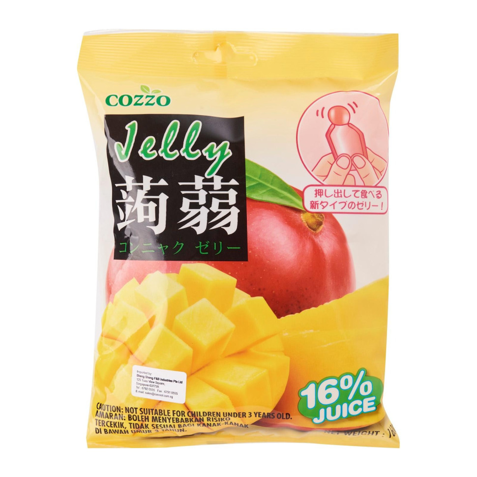 Желе порционное из конняку со вкусом манго Cozzo 160г