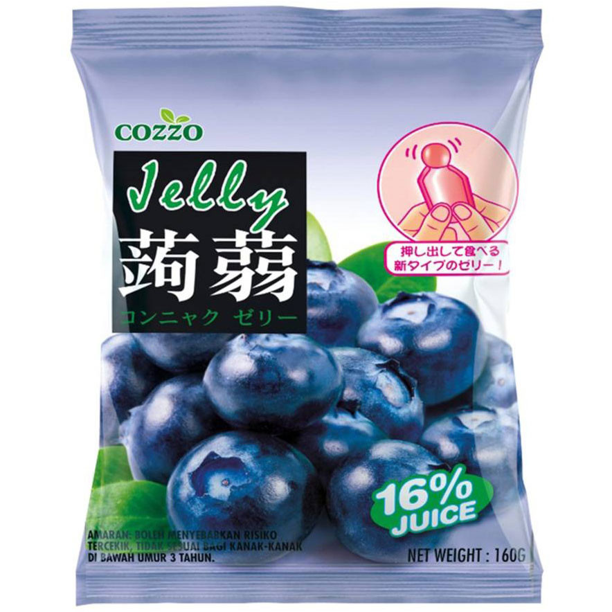 Желе порционное из конняку со вкусом черники Cozzo 160г