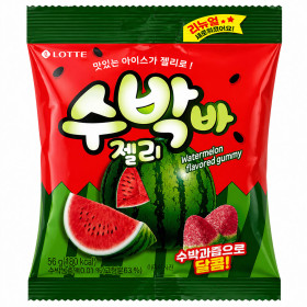 Цукерки желейні зі смаком кавуна Jellycious Lotte 56г