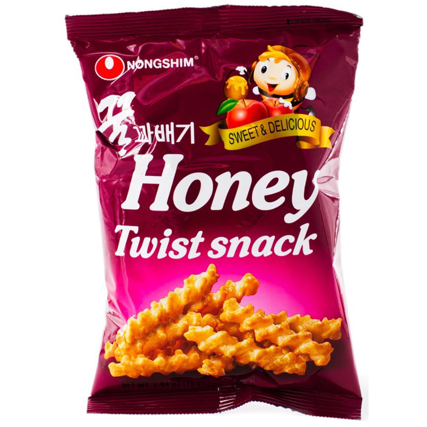 Снек рисовые палочки с мёдом Nongshim 75г