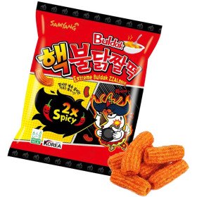 Снек дуже гострий Buldak Zzaldduk 2x Spicy Samyang 80г