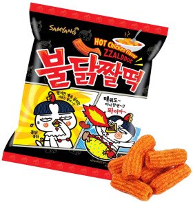 Снек острый Zzaldduk Samyang 120г