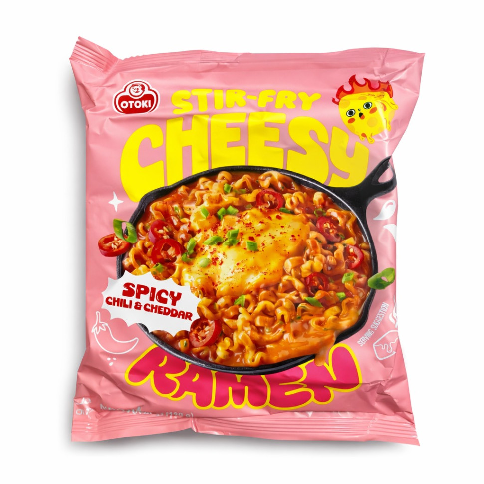 Лапша рамен Cheesy Ramen Чеддер и Чили Otoki 120г