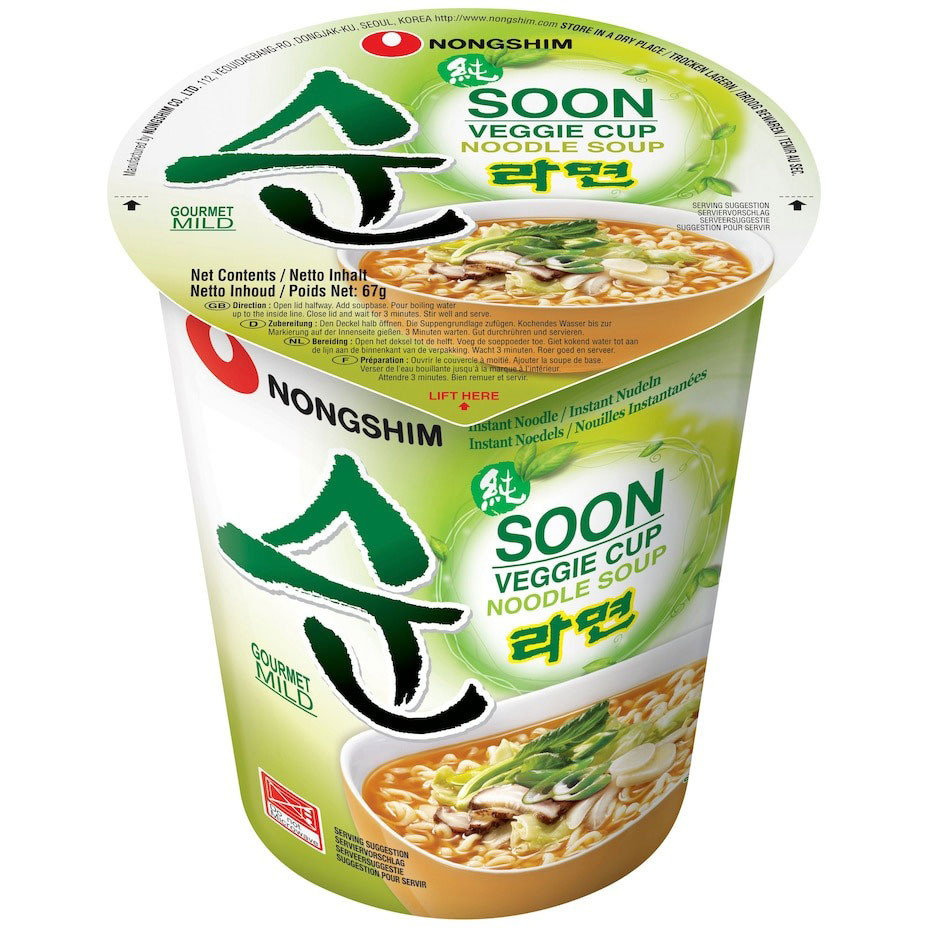 Суп Сун Рамен вегетарианская в стакане Nongshim 67г