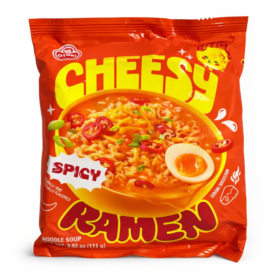 Суп рамьон з сиром Cheesy Ramen гострий Otoki 111г