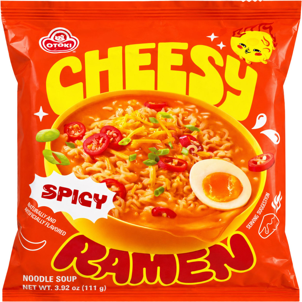 Суп рамьон з сиром Cheesy Ramen гострий Otoki 111г