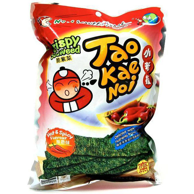 Снек з хрустких водоростей Tao Kae Noi з чилі 15г