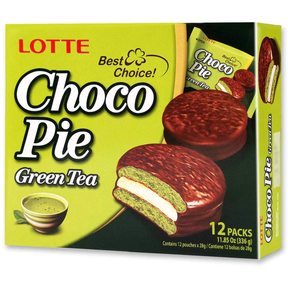 Тістечко шоколадне Choco Pie Зелений чай 336г