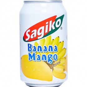 Напій негазований з соком банану та манго Sagiko 320мл