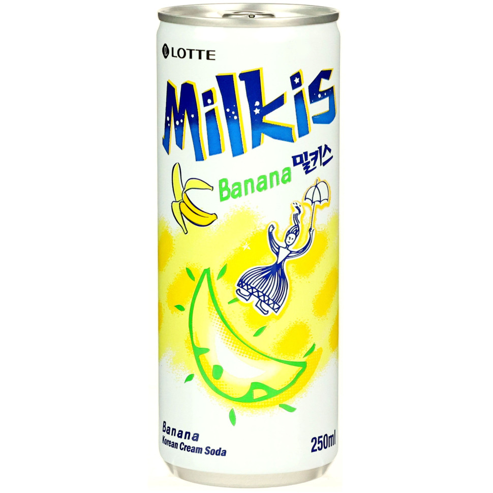 Напій газований Milkis банан LOTTE 250мл