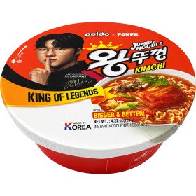 Суп рамен Jumbo Noodle Кимчи в миске Paldo 120г