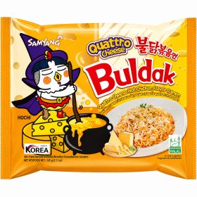 Локшина рамьон дуже гостра Бульдак Quattro Cheese Samyang 145г