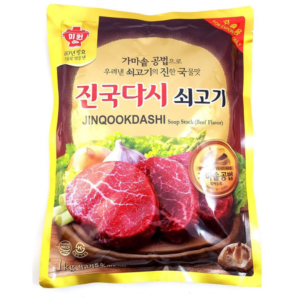 Бульйон Jinqookdashi зі смаком яловичини Daesang 1кг