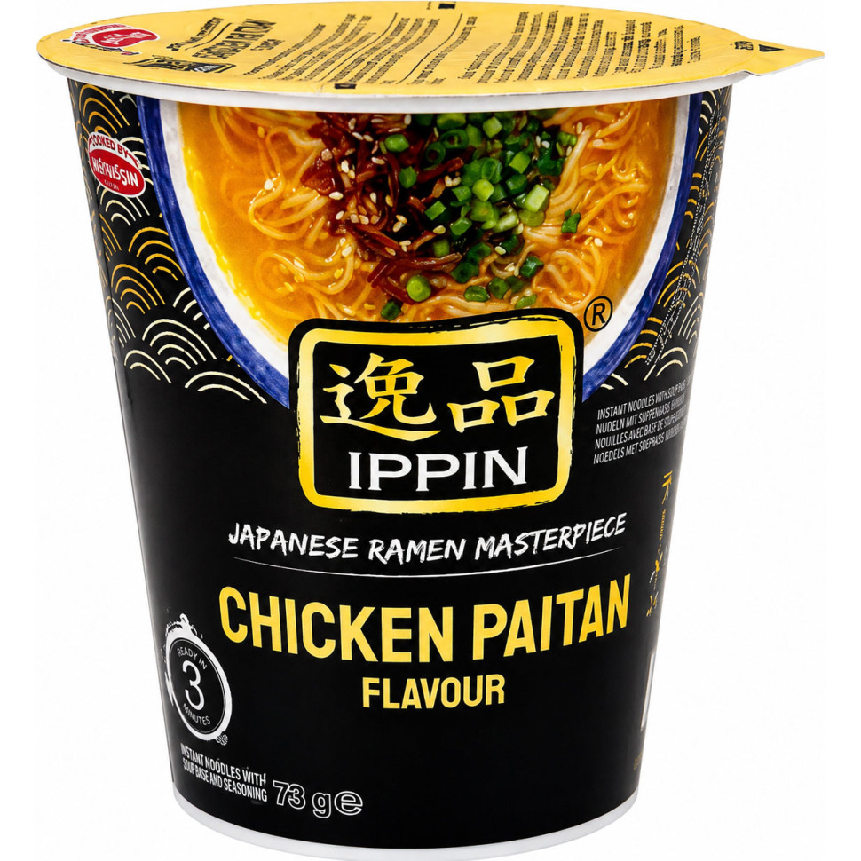 Суп быстрого приготовления Ippin Пайтан рамен со вкусом курицы в стакане Acecook 73г