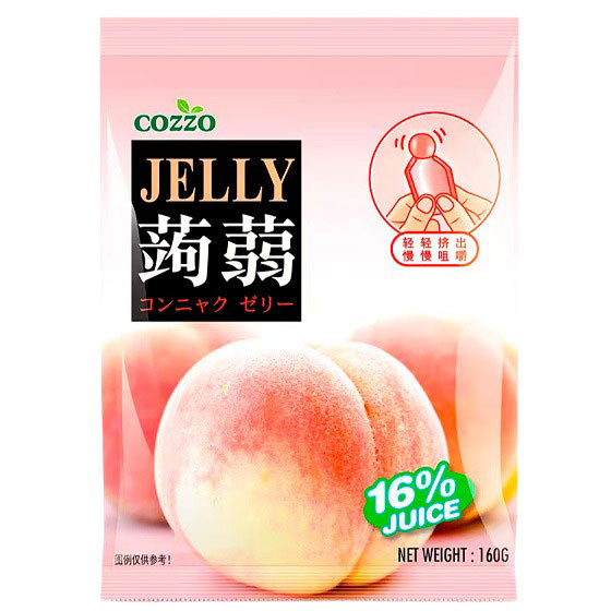 Желе порционное из конняку со вкусом персика Cozzo 160г