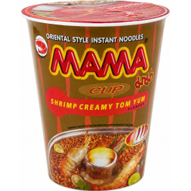 Лапша быстрого приготовления Mama Сливочный Том Ям в стакане 70г