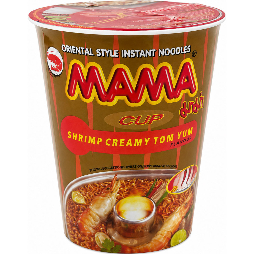 Локшина швидкого приготування Mama Вершковий Том Ям у стакані 70г
