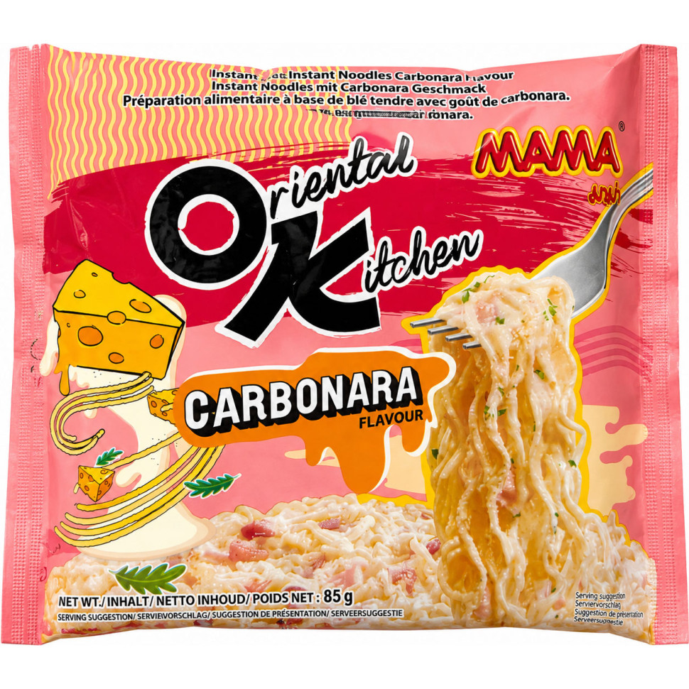 Лапша быстрого приготовления Mama со вкусом Карбонара 85г