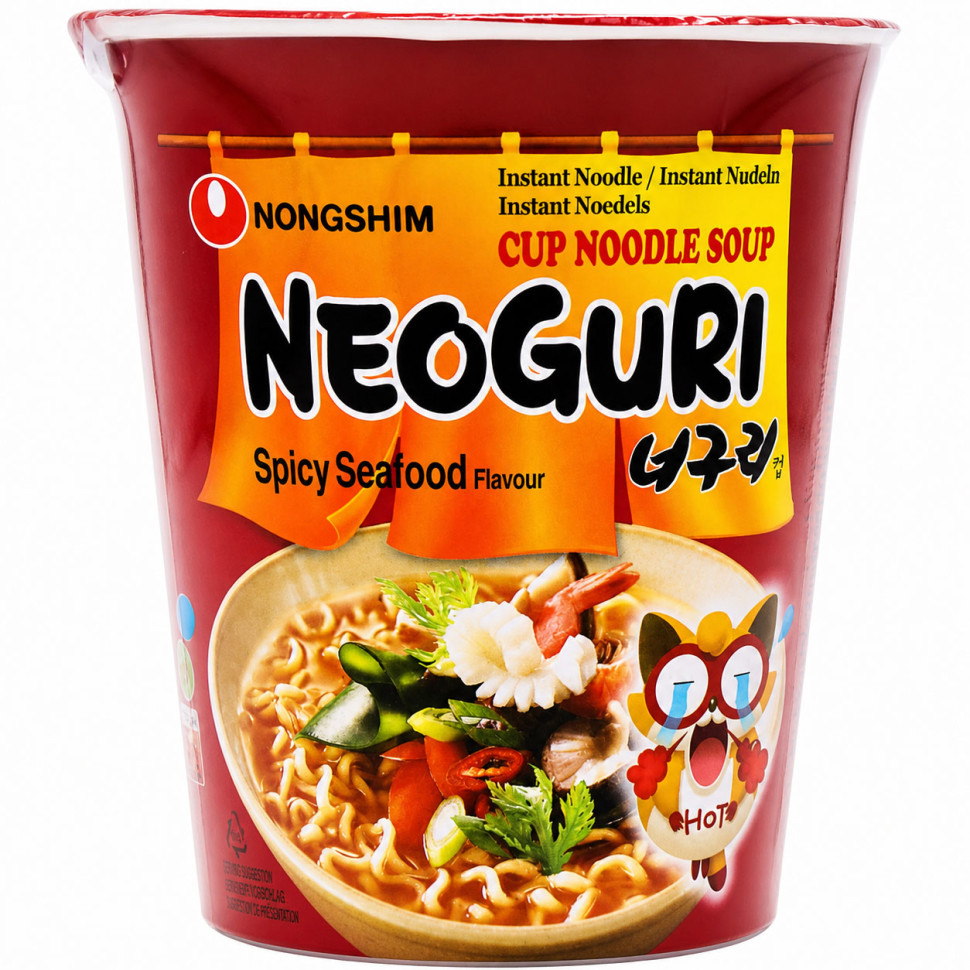 Суп Рамьон Neoguri гострий у стакані Nongshim 62г